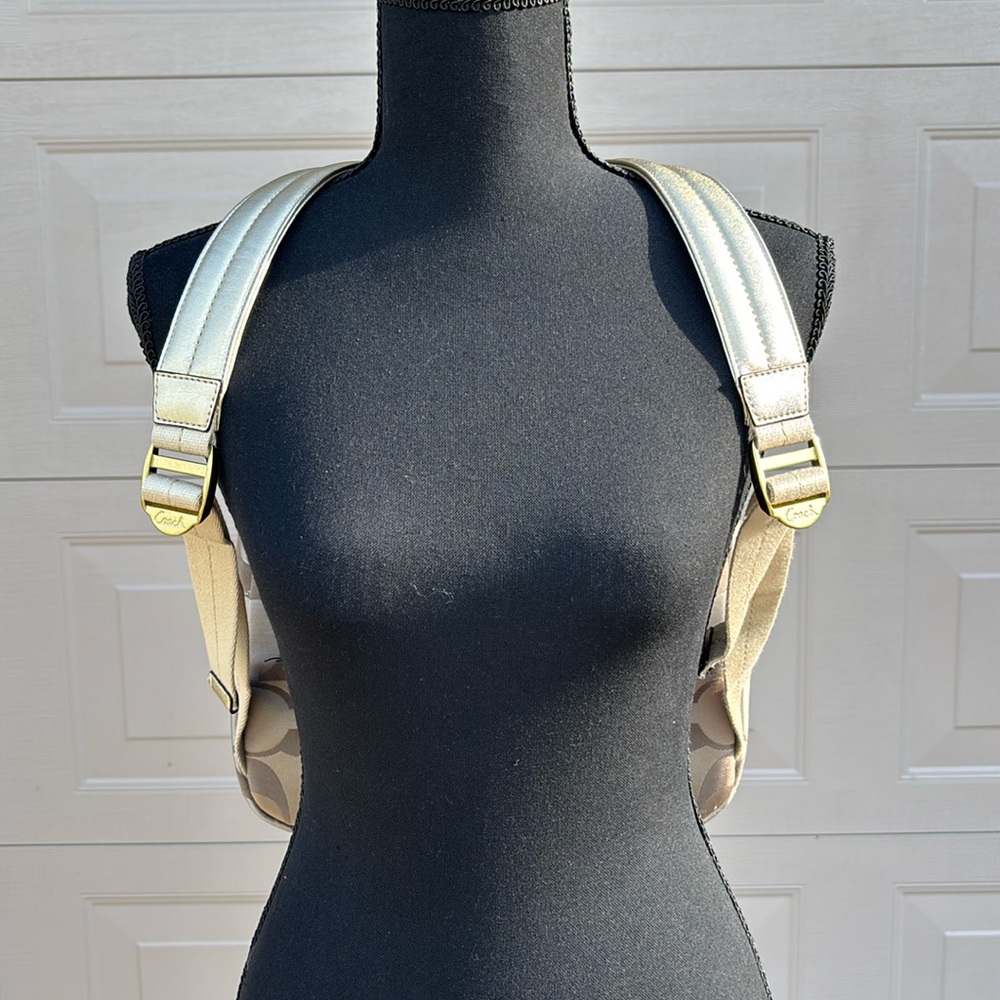 Coach Multicolor Backpack With Bow - image 3